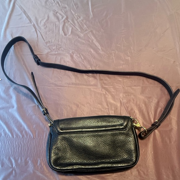 Tory Burch Amanda Black Leather Crossbody Bag with Gold Logo MSRP $295 - Picture 5 of 10